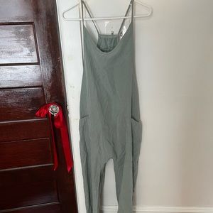 Green jumpsuit